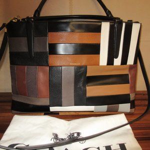 💕SALE - Limited Edition COACH Patchwork Borough Satchel Shoulder Bag💕